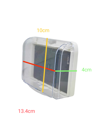 Grazen Weatherproof Cover Transparent with 1 Gang Telephone Outlet with Plate Cover WC-019-W+GW-016