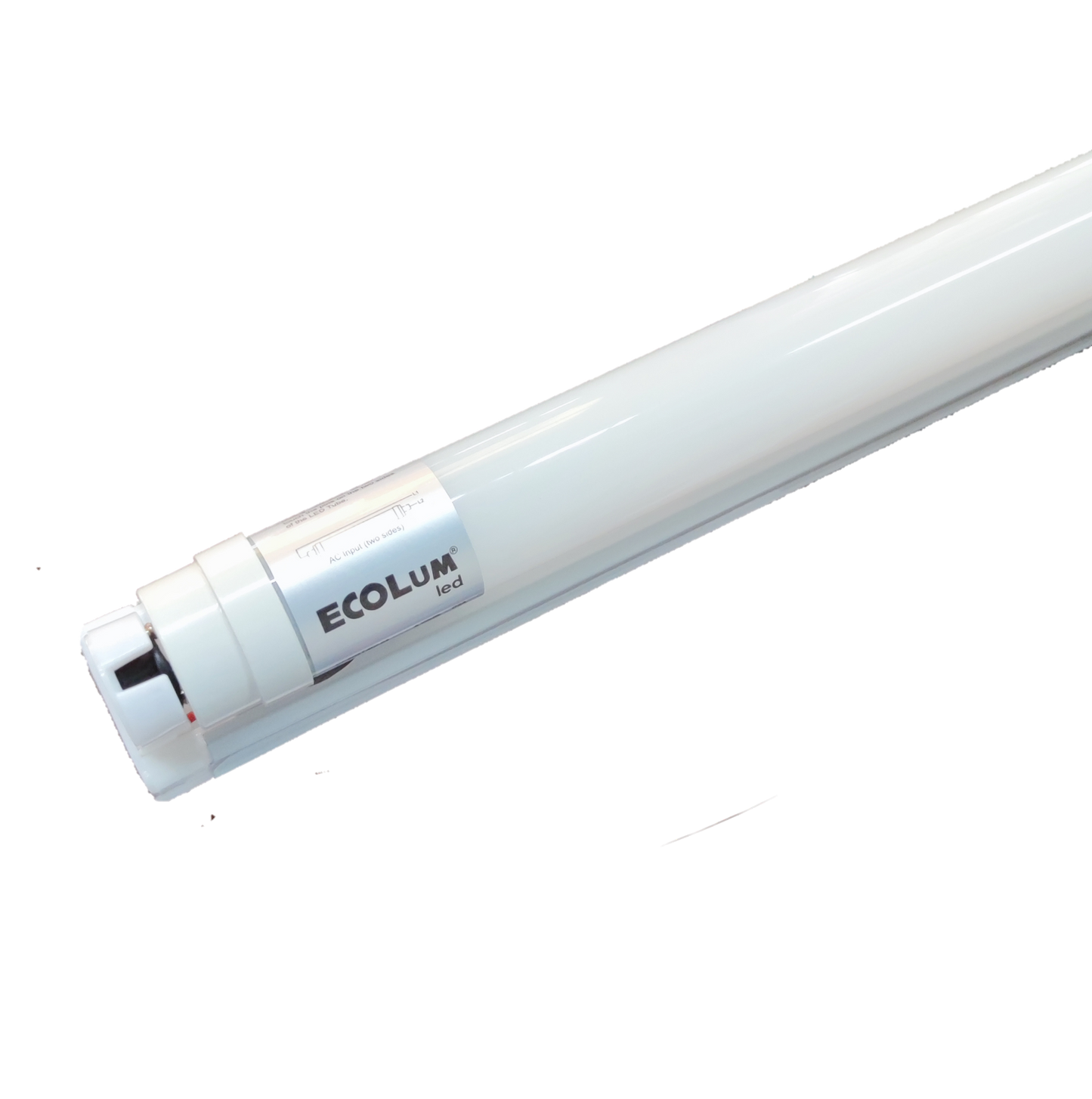 Ecolum 18W T8 LED Fluorescent Tube with Fixture Double Ended 220V AC Daylight 6500K