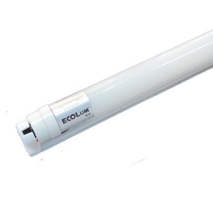 Ecolum 18W T8 LED Fluorescent Tube with Fixture Double Ended 220V AC Daylight 6500K