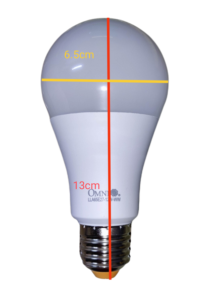 Omni 12W LED Bulb E27 220V A65 Available Warm White
