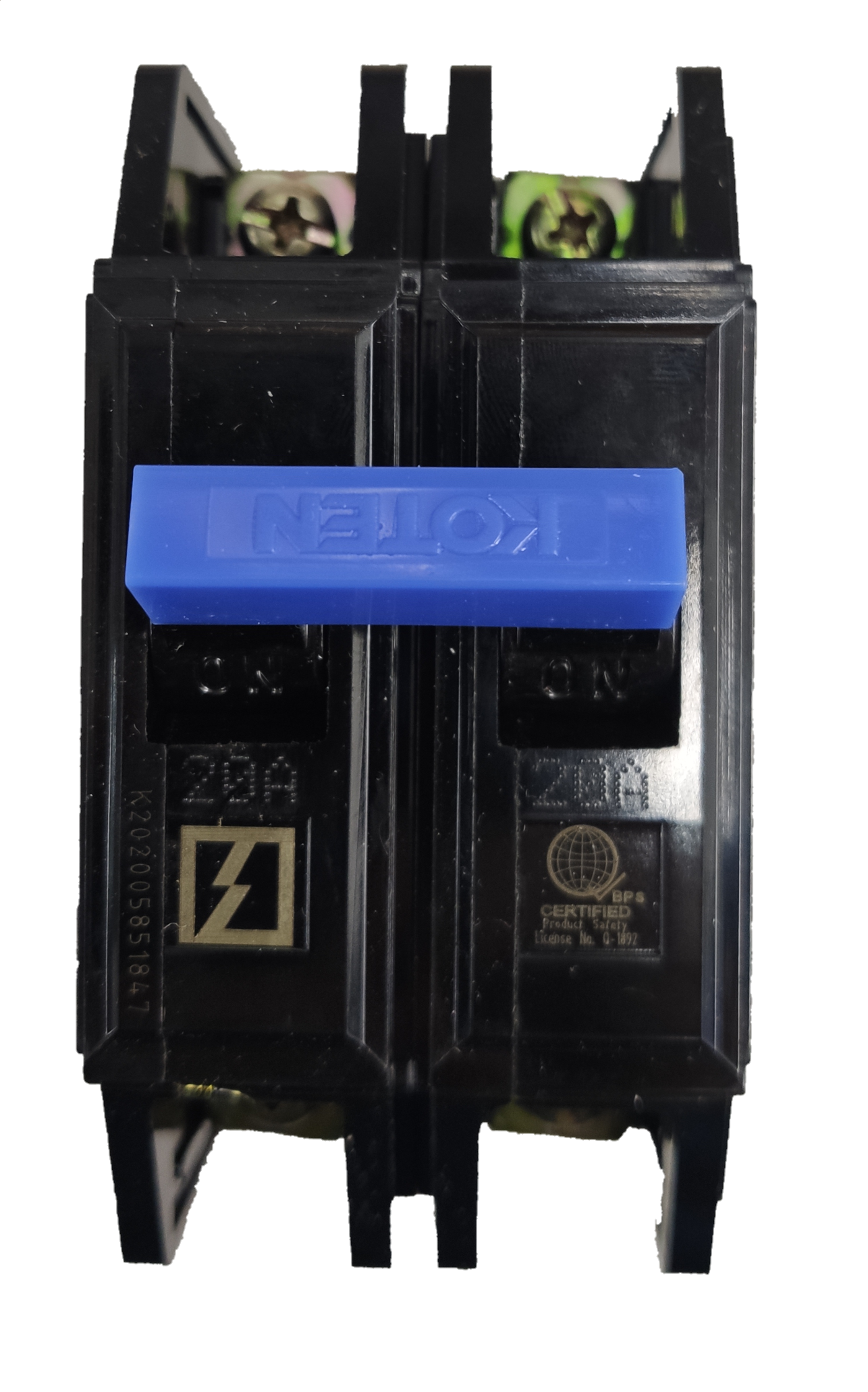 Koten 20A 2 Pole 10KAIC 220V Circuit Breaker Bolt-on