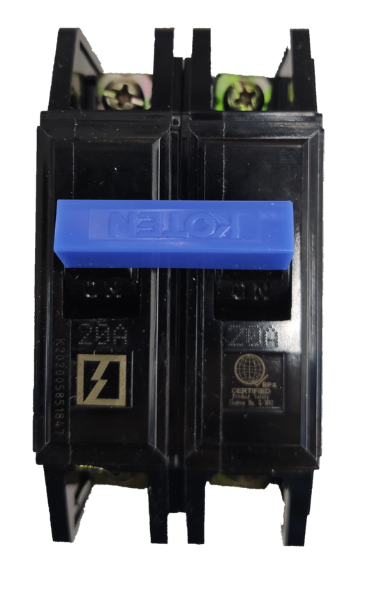 Koten 20A 2 Pole 10KAIC 220V Circuit Breaker Bolt-on