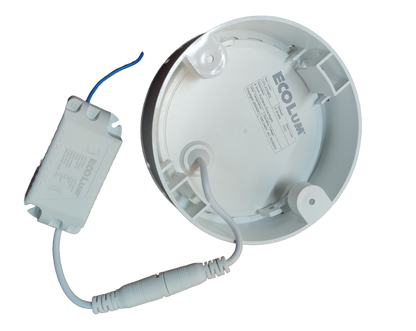 Ecolum 12W Daylight Surface Slim Downlight 6 inch 220V 6500K 6" LED Round Downlight
