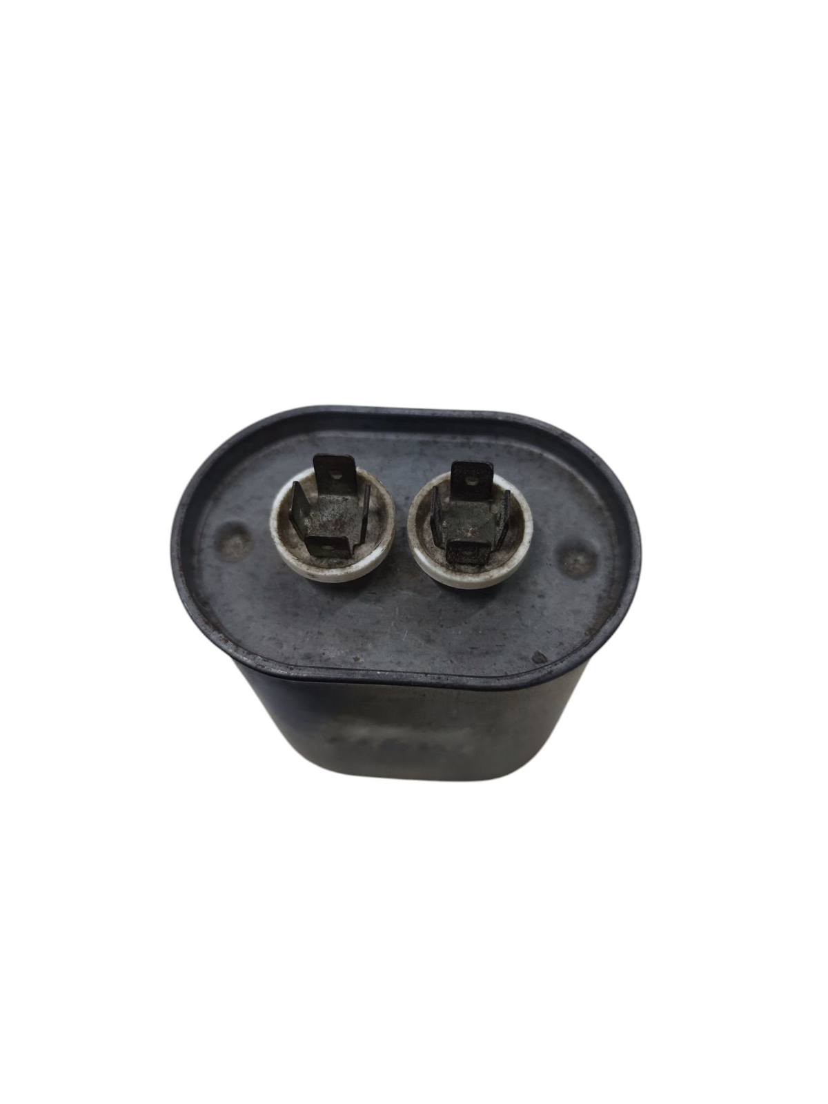 35uF 370V AC Running Capacitor - top view showing terminals, Electx Electrical Supply