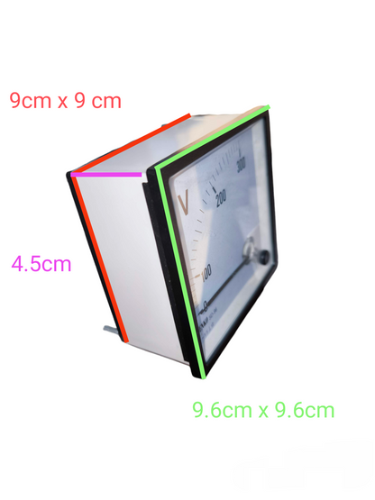 Denko 300V AC Panel Meter 96mm x 96mm Class 1.5