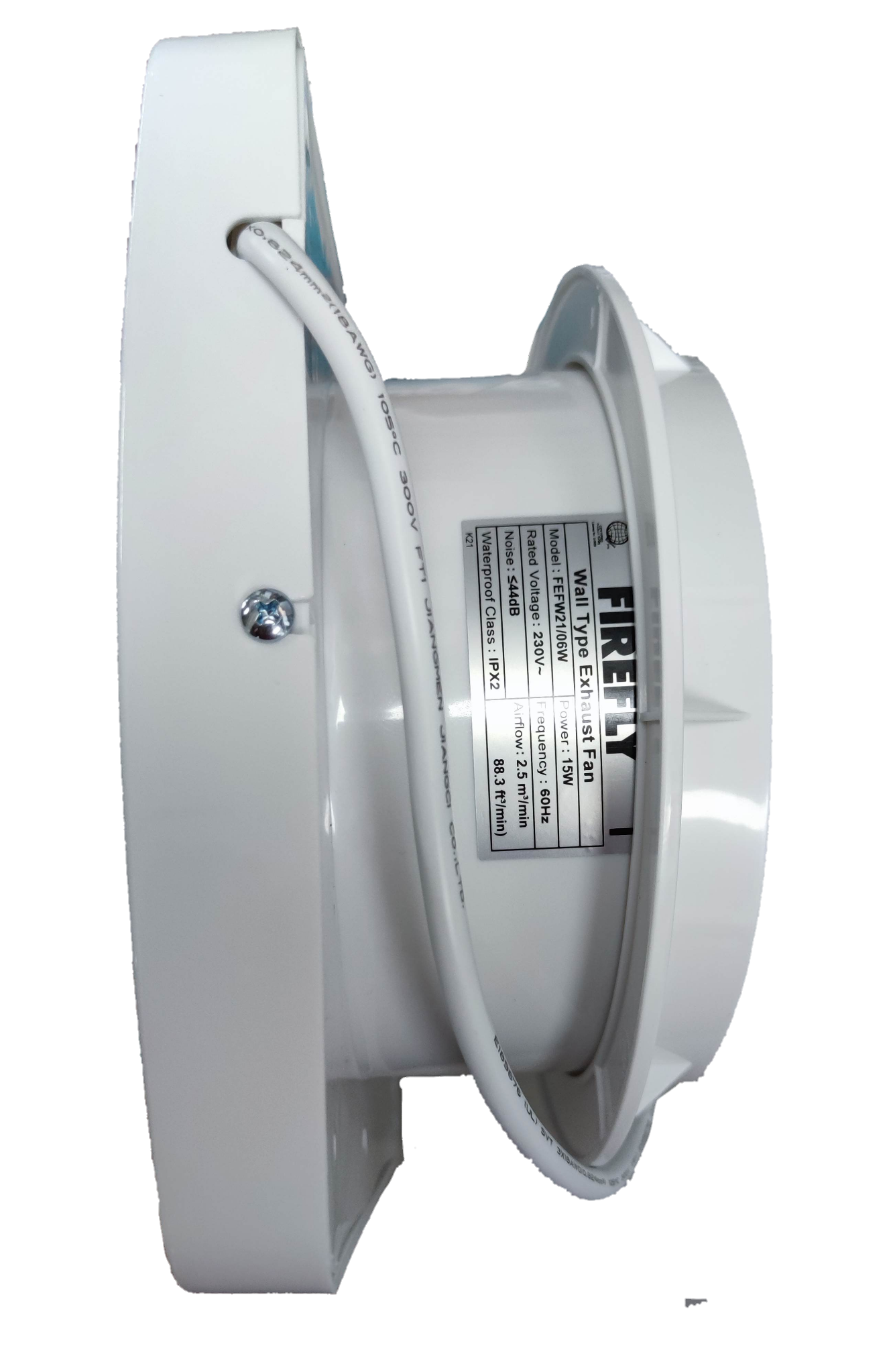 Firefly Exhaust Fan 6" 220V Wall Type with Shutter, Exhaust Fan 6 Inches 220V FEFW22/06W