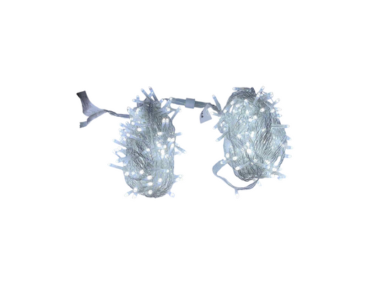 Firefly LED Christmas Light String Lights 20 Meters 300 LED Lights Bulb Color White 20W 220V Indoor or Outdoor Steady Only FXL1115044WHX2