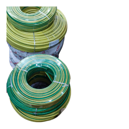 Grippes 25mm Grounding Cable Yellow Green 100 Meters per Roll ( Approx 30mm to THHN) JB/T8734. 2-2016, Ground Wire