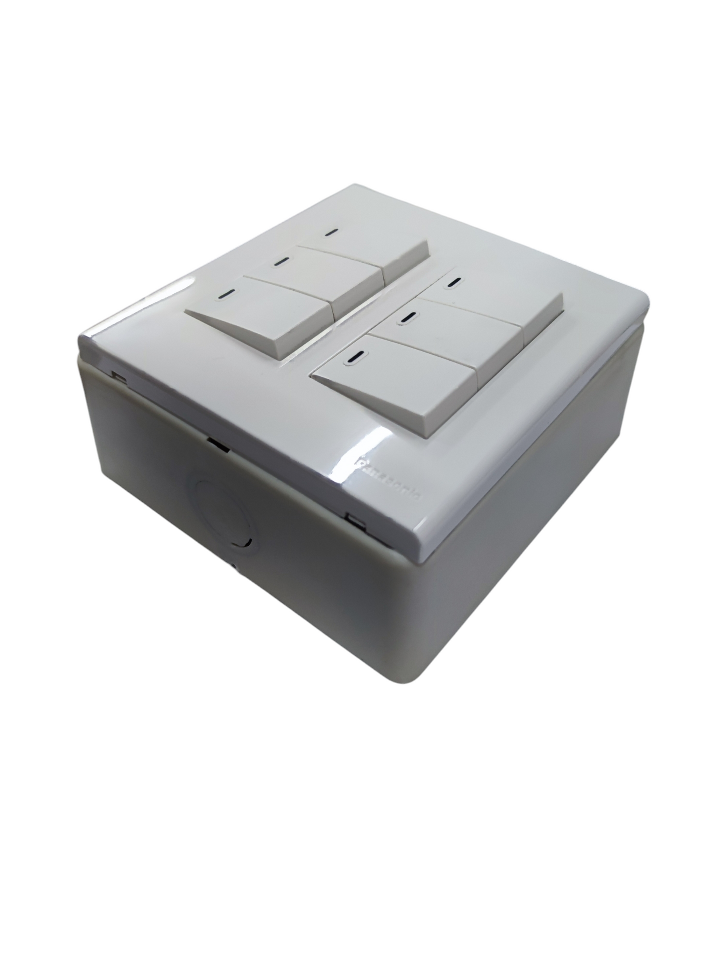 Panasonic 6 Gang 1 Way Switch 16A 220V Device Wide Series with Utility Box WEG6806+(6XWEG5001K-5)+Utility Box