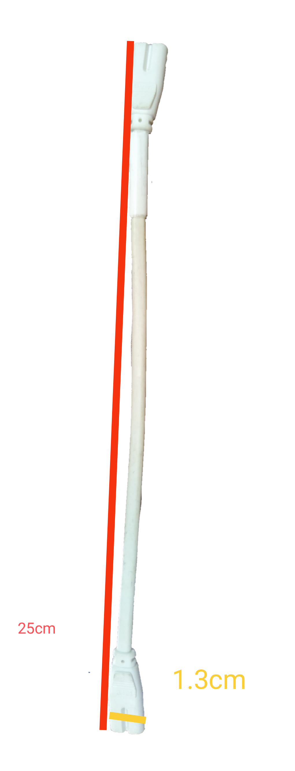 Local T-5 AC Cord Connector End to End (2Pins) Double Insulation 25cm, T5