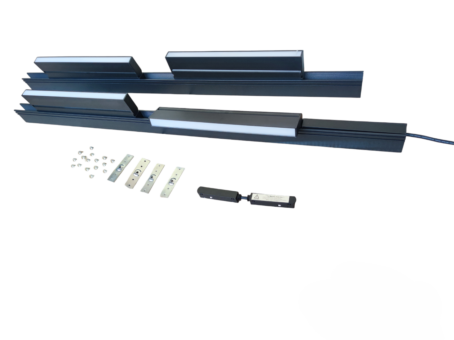 Magnetic Track Light 2 Meters 50mm with 4pcs 18W LED Foldable Flood Track Light 220V Warm White 3000K ( ILLUMIQ TERRA)