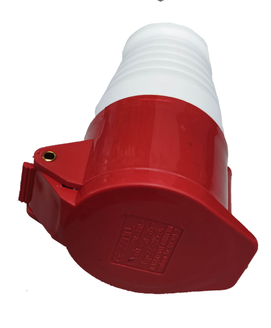 Grippes 16A 3P+E+N Industrial Outlet Cord Connector Type 6h/ 380V-415VAC #215 IEC309-2