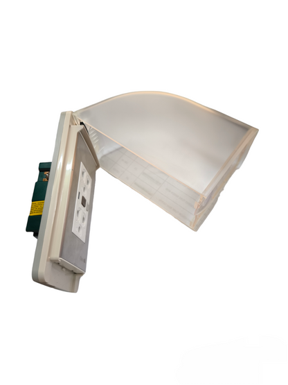 Omni Weatherproof GFCI Duplex Outlet with Stainless Plate 20A 250V WPP-605+WWP-113S+WD933