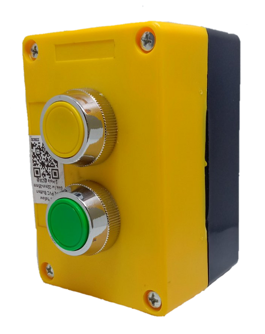 Push Button Switch Yellow and Green in Surface type Box