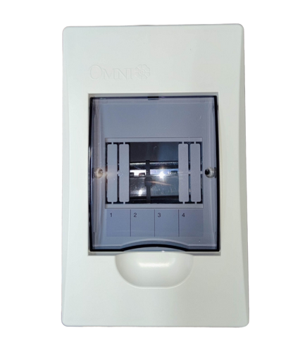 Omni 4 Ways Distribution Panel Box MDP-04PP Recessed Type Distribution Panel for Miniature Circuit Breaker