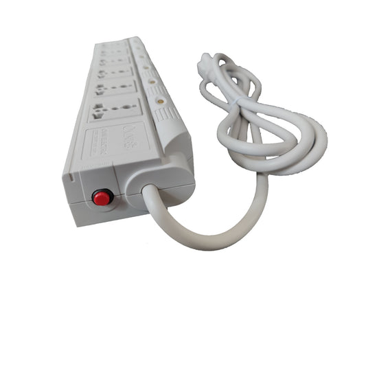 Omni  6 Gang Extension Cord Universal 6 Feet with Individual Switch Power Strip 6 Socket 10A 220V 1.83 Meters WED-360-PK