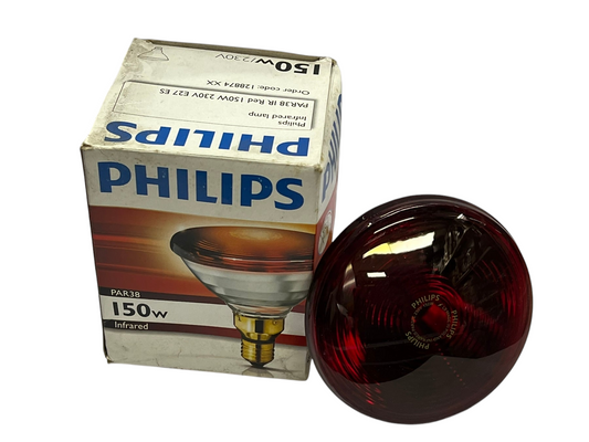 Philips 150W Infrared Lamp E-27 220V, Massage Lamp Heat Lamp  Light Therapy, Muscle Relaxant Bulb