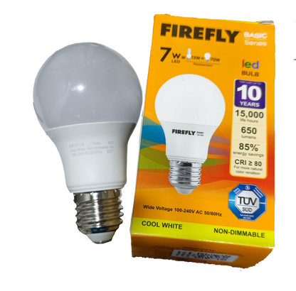 Firefly 7W LED Bulb E27 220V Cool White