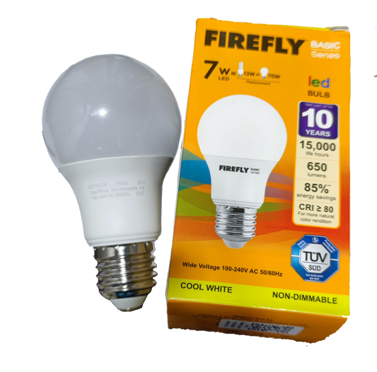 Firefly 7W LED Bulb E27 220V Cool White