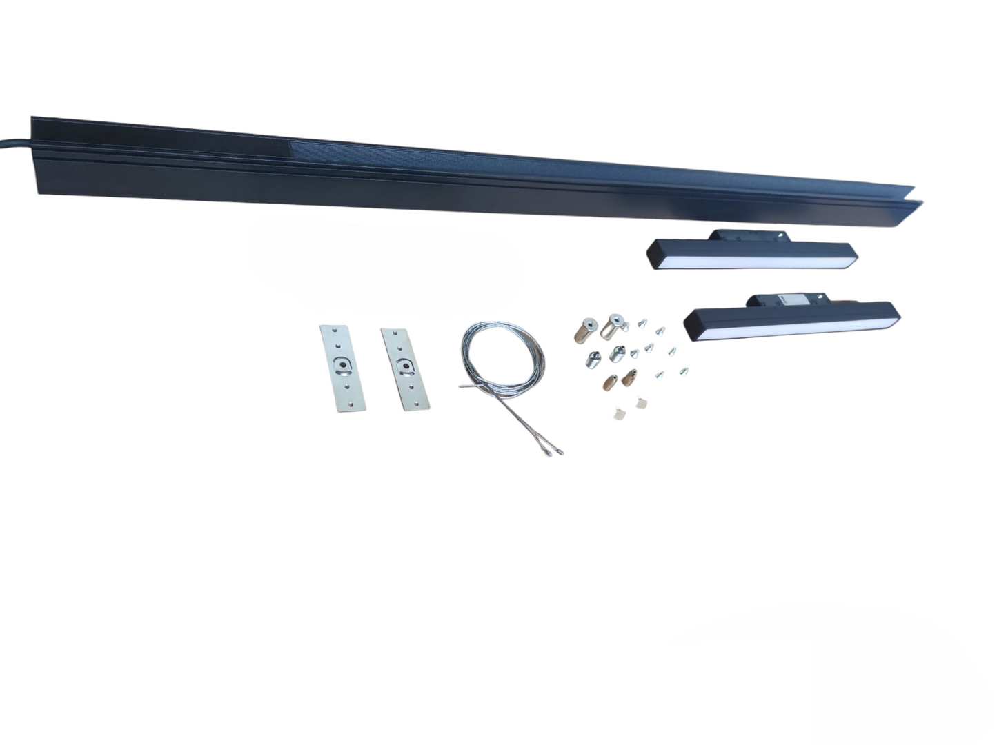 Magnetic Track Light 1 Meter 50mm with 2pcs 12W LED Flood Track Light 220V Daylight 6500K ( ILLUMIQ TERRA)