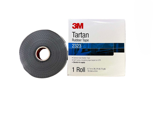 3M electrical insulation rubber tape Tartan model 2323 roll for electrical trade use