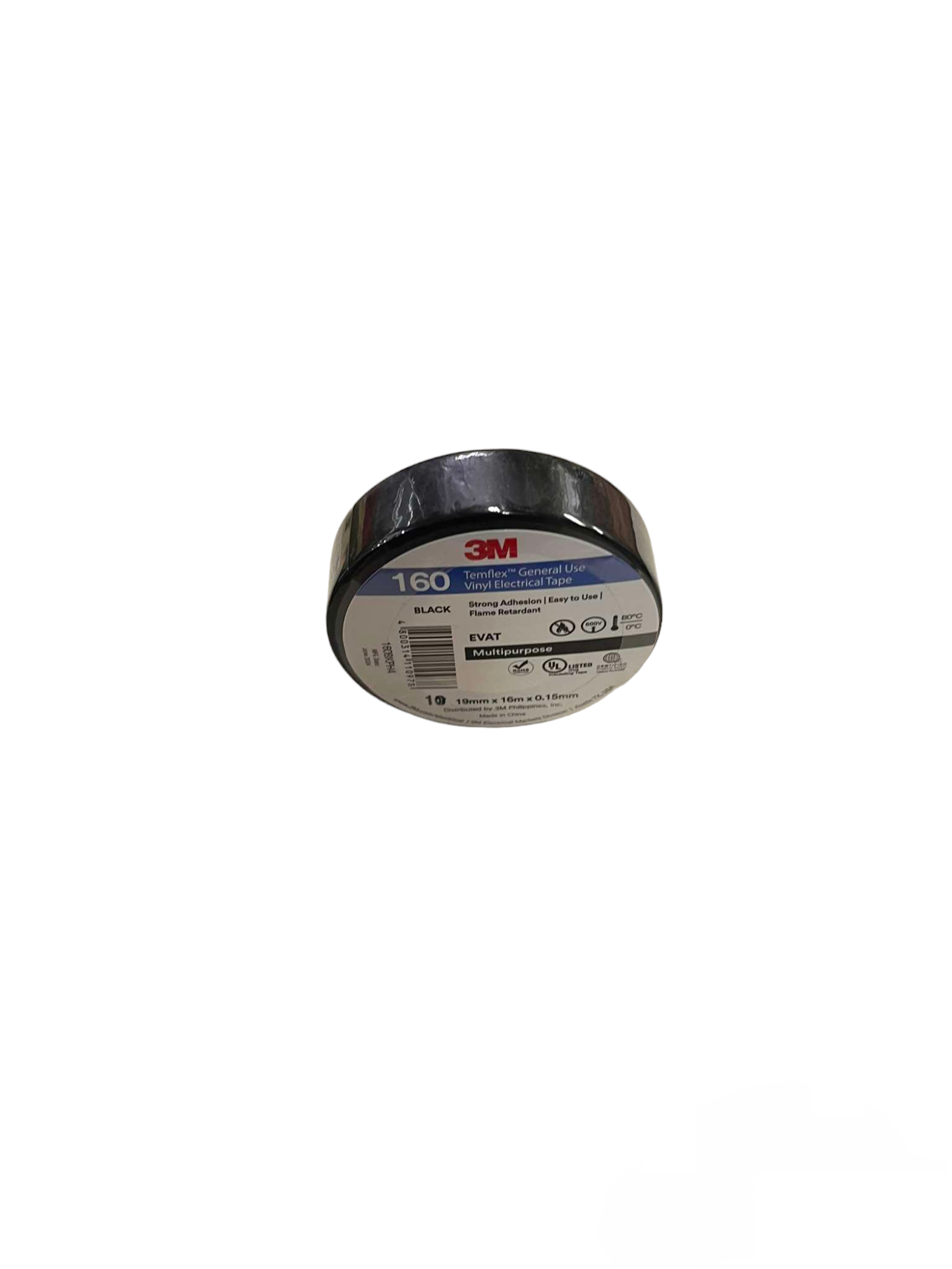 3M black flame retardant electrical tape roll for electrical trade tools and testers