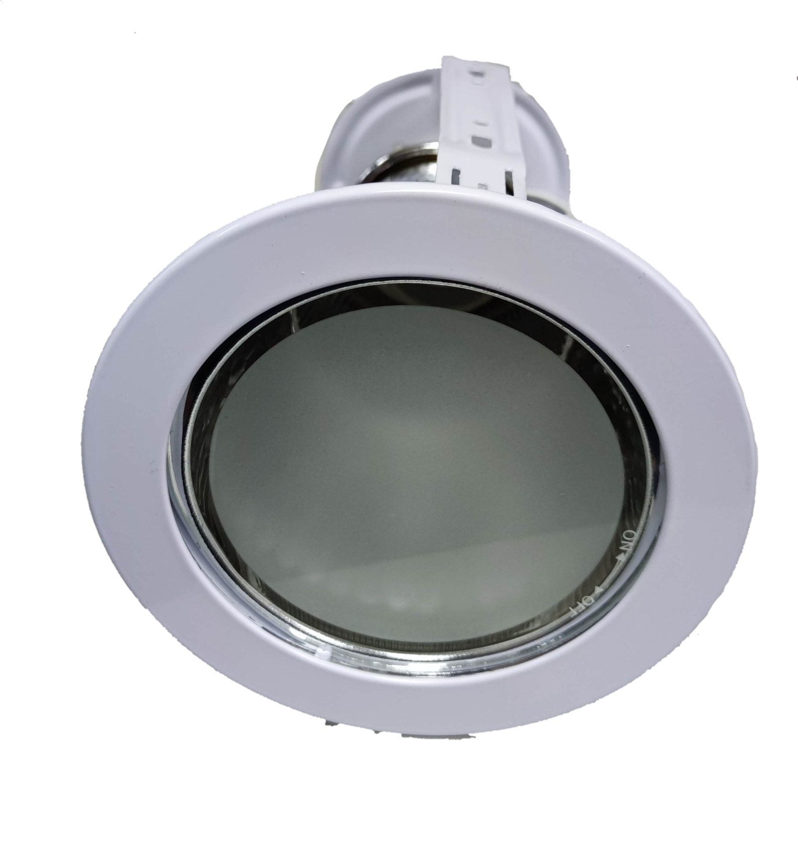 Biglite 4 inch E27 downlight fixture with white trim for ceiling lighting installation