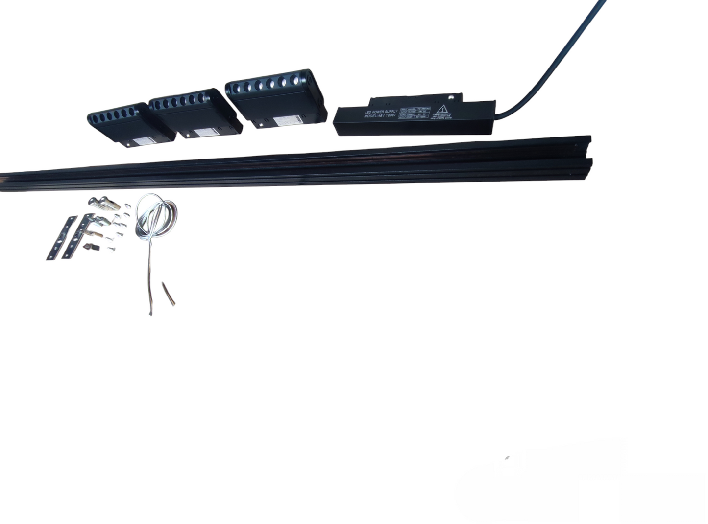 ILLUMIQ TERRA LED Magnetic Track Light 1 Meter 26mm with 3pcs 6W LED Rotary Grille Track Light 220V Daylight 6500K