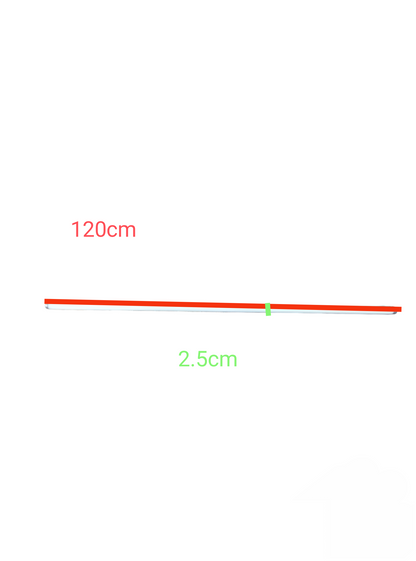 TFC 40W T10 Fluorescent Tube Green compact fluorescent bulb measuring 120cm length and 2.5cm diameter