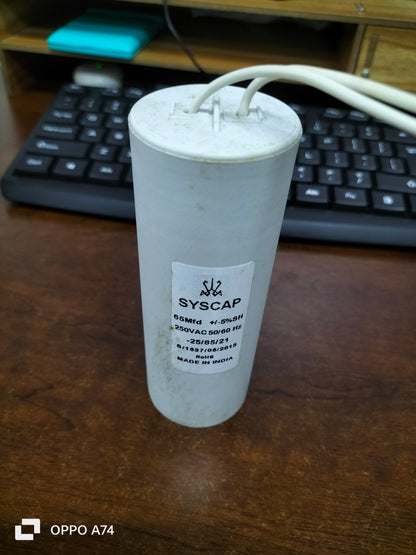 SYSCAP 65MFD 250VAC Motor Running Capacitor