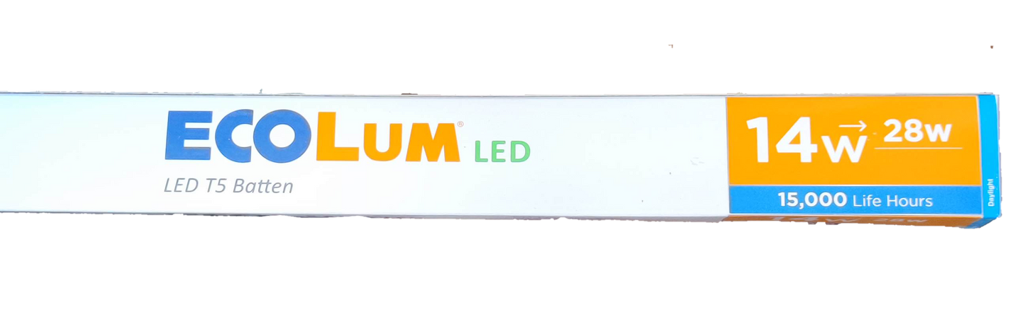 Ecolum 14W T-5 Batten LED 220V Daylight LED T5 Fluorescent Tube 14W 220V 6500K 1170mm length