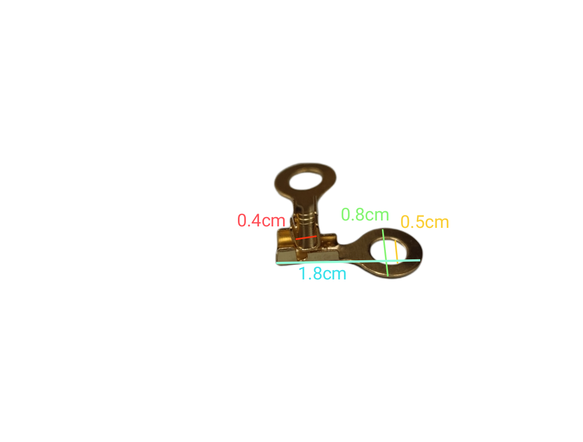 Ring Terminal 2.0mm wire 5mm Hole Size (10PCS) , Round Terminal 2.0mm