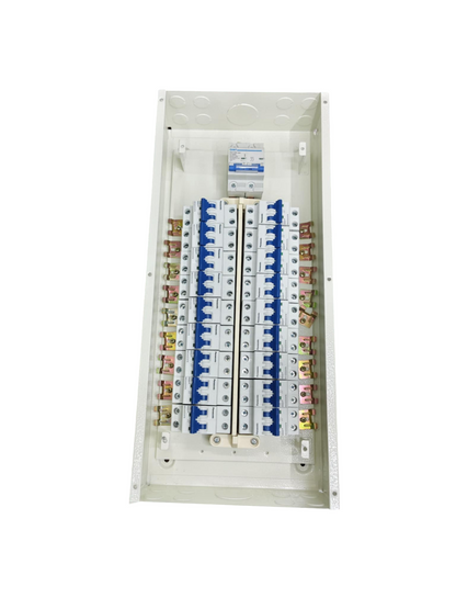 Panel Board 100A 2Pole Chint Miniature Circuit Breaker Metal 2 Pole Main and 18 Branches 2 Pole Panasonic