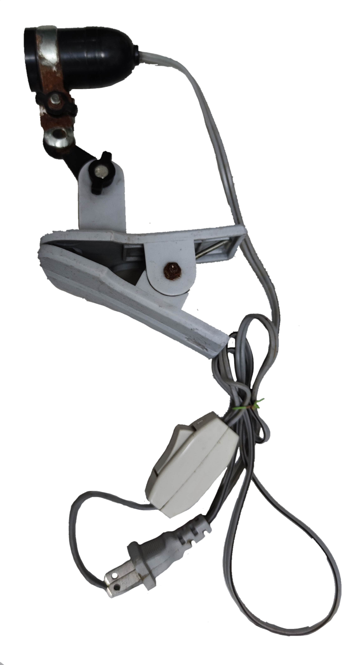 E27 Socket with 1 Meter Wire and Clip Holder with Switch 5A 220V, Lamp Holder E27 Clamp Type with Hanging Switch