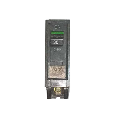 GE 30A 1 Pole Plug In Circuit Breaker TQL 10KAIC 220V TQL1430B
