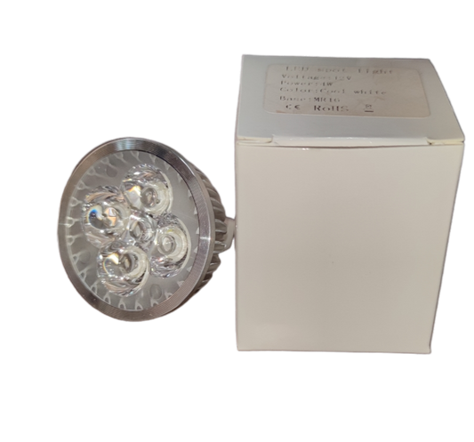 Denko 4W LED MR16 Gu5.3 12V DC 6500K Heat Sink 4W 12V MR-16 Dichroic LED Lamp Gu5.3