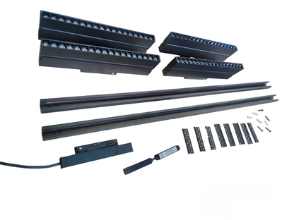 ILLUMIQ TERRA Magnetic Track Light 2 Meters 26mm with 4pcs 18W LED Foldable Grille Track Light 220V Warm White 3000K