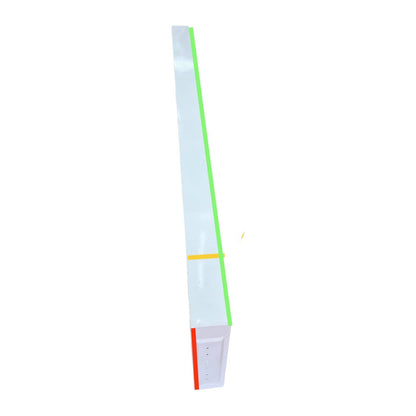 Side view of a sleek 48 inch T8 LED troffer light with a modern design for efficient lighting