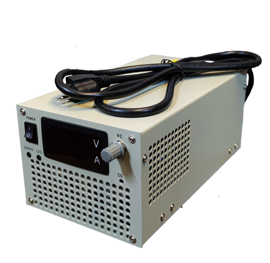 ZwitseRise 48V 30A regulated power supply with digital display and ventilation holes