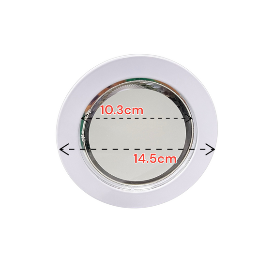 Firefly 4" Pinlight Casing with Glass Cover E27 10A, 4" Downlight Fixture with Glass Cover E27 10A FD301WH4