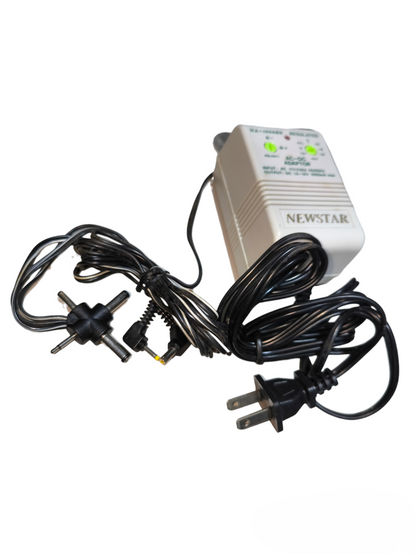 Newstar Universal Multiple Adaptor Regulated Power Supply 1000Ma Output Voltage 1.5, 3, 4.5, 6, 7.5, 9, 12V DC 220V / 110V input