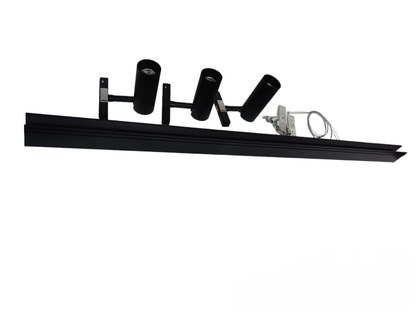 ILLUMIQ TERRA LED Magnetic Track Light 1 Meter 50mm with 3pcs 12W LED Spot Track Light Cool White 4000K 220V