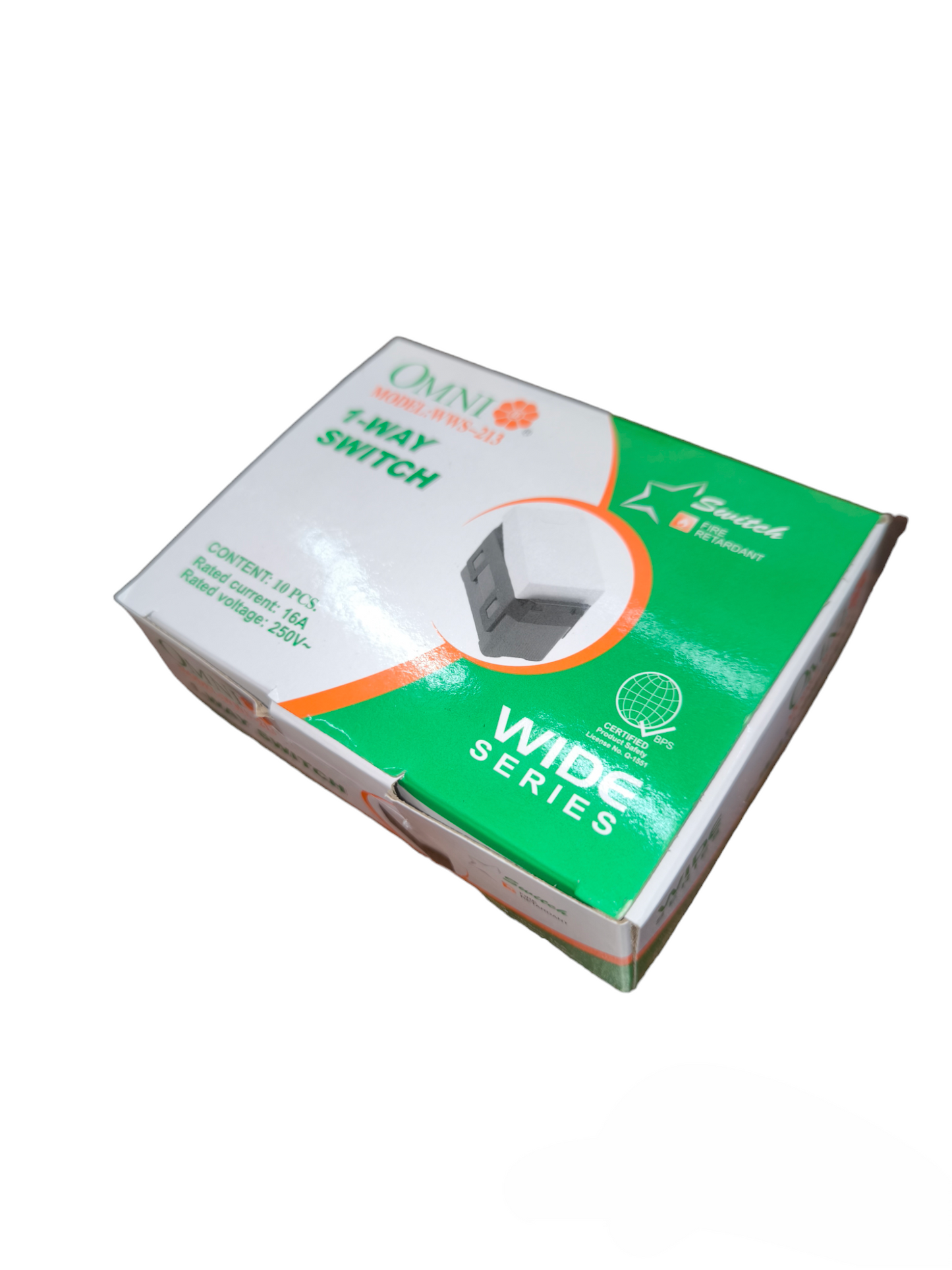 Omni 1 Way Switch Device 16A 250V Wide Series WWS-213 10Pcs