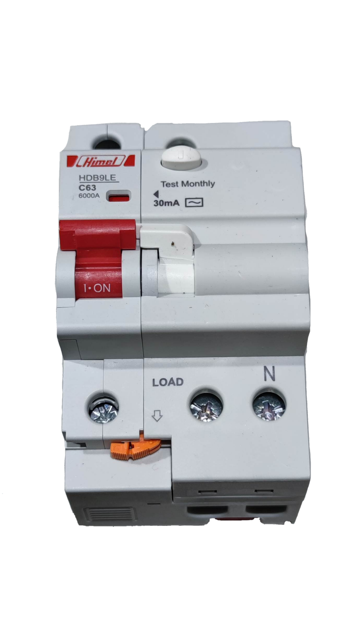 Himel 63A 6 KAIC 30mA 1P+N 220V AC HDB9LEN63IC63S, RCBO Residual Circuit Breaker with OverLoad