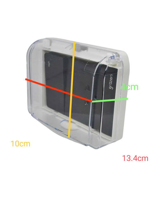 Grazen Weatherproof Plate Cover with 1 Gang Universal Outlet with Ground and 1 Way Switch 16A 220V WC-019-W + GW-007