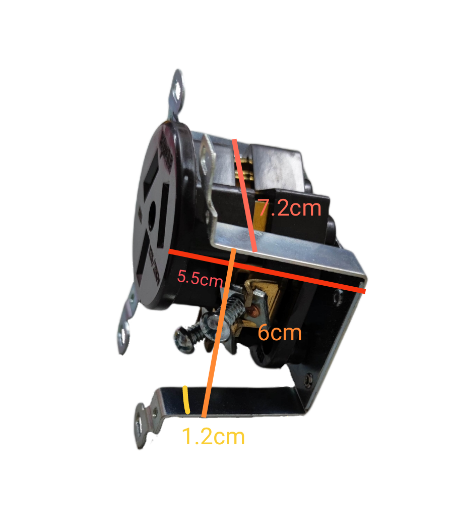 Eagle Range Outlet w/ Ground 50A 250V CAT122
