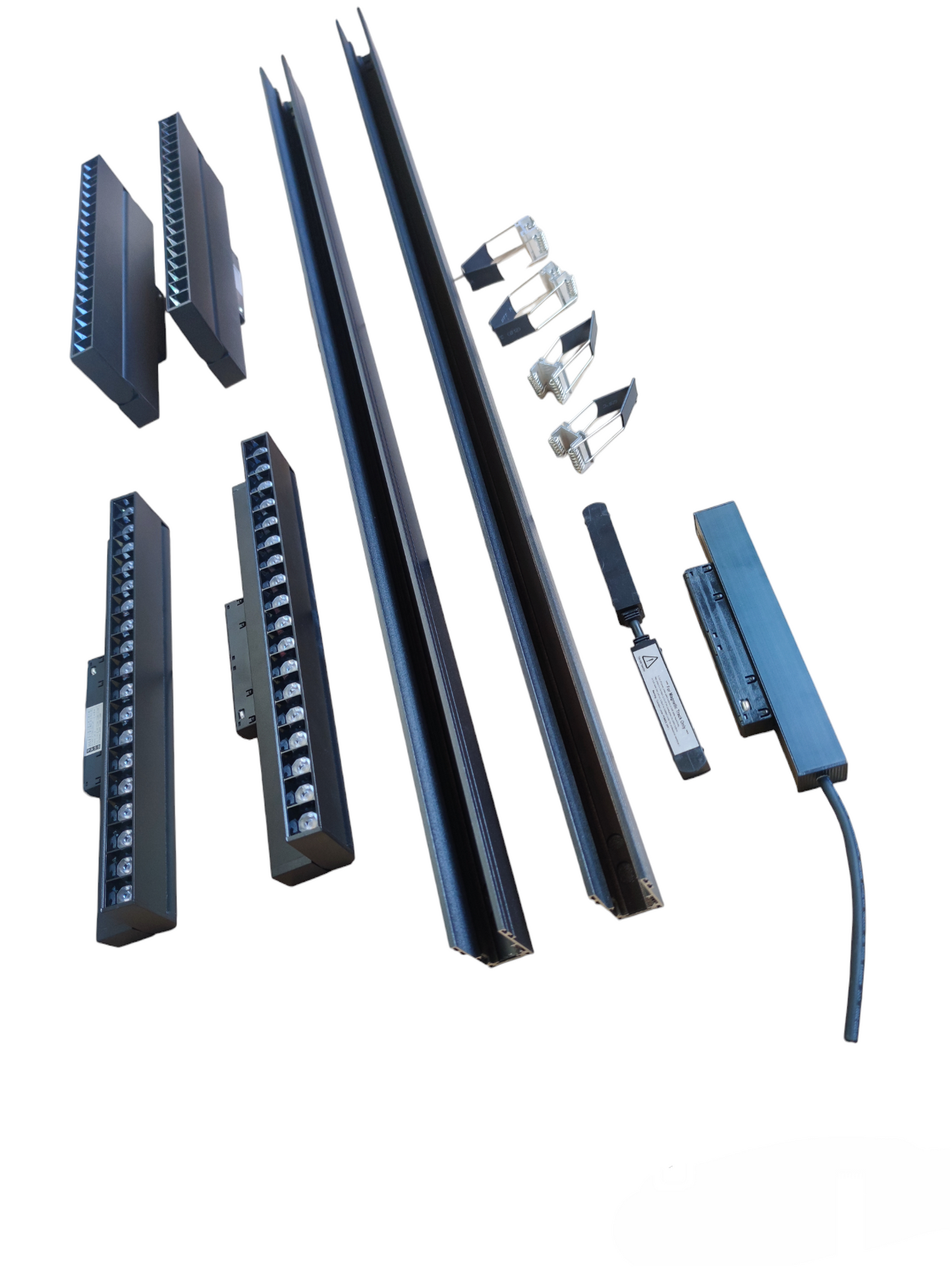 Magnetic Track Light 2 Meters 50mm with 4pcs 18W LED Foldable Grille Track Light 220V Daylight 6500K ( ILLUMIQ TERRA)