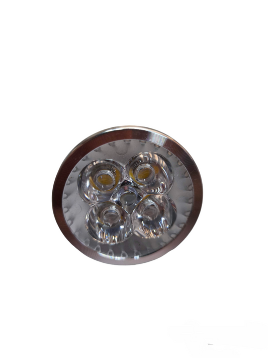 4W 220V LED MR16 bulb Aluminum with three bright light sources for optimal illumination