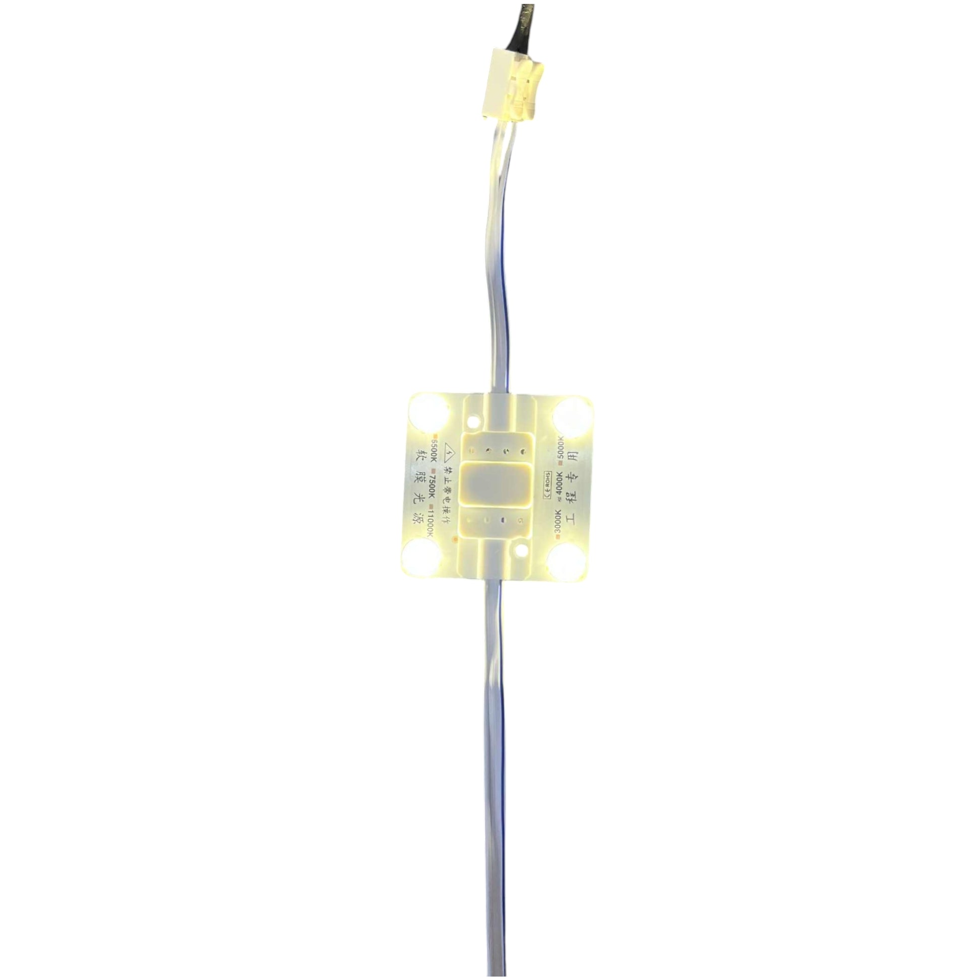 4W LED module 4000K cool white with a flexible wire for versatile lighting solutions