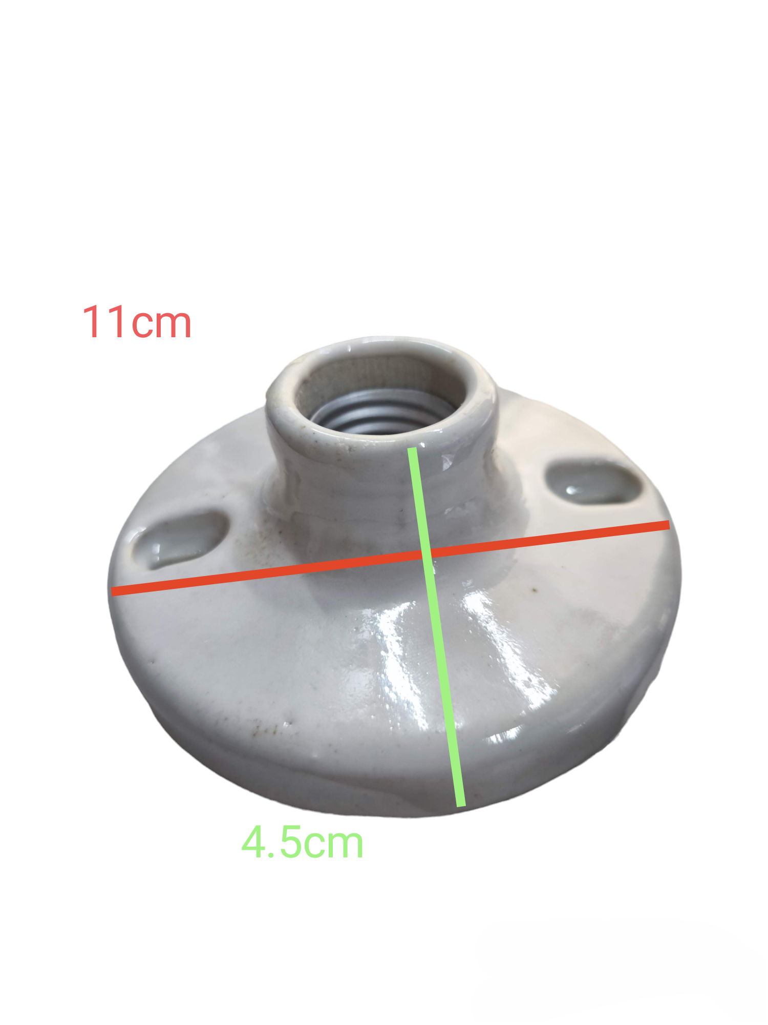 Kopez 4x4 electrical receptacle socket white ceramic lighting installation accessory